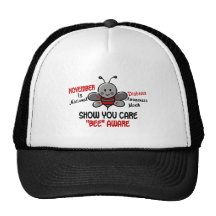 Diabetes Awareness Month Bee 1.1 Mesh Hat