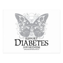 Diabetes Butterfly Postcards