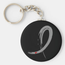 Diabetes Grey Ribbon A4 Key Chains