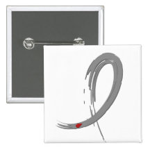 Diabetes Grey Ribbon A4 Pin