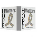 Diabetes Hope Matters Jeweled Ribbon Binder