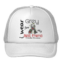 Diabetes I Wear Grey For My Best Friend 43 Hat
