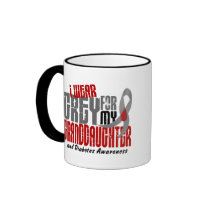 Diabetes I WEAR GREY FOR MY GRANDDAUGHTER 6.2 Mugs