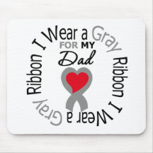 Diabetes I Wear Grey Ribbon For My Dad Mouse Pad