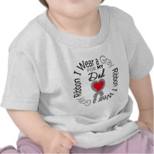 Diabetes I Wear Grey Ribbon For My Dad Shirt