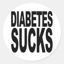 Diabetes Sucks Round Sticker