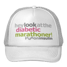 Diabetic Marathoner - I Run On Insulin Hats