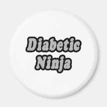 Diabetic Ninja Refrigerator Magnets