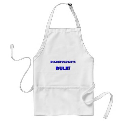 Diabetologists Rule! Aprons by professions