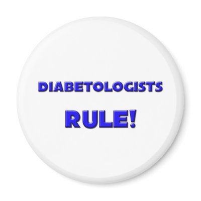 Diabetologists Rule! Refrigerator Magnet by professions