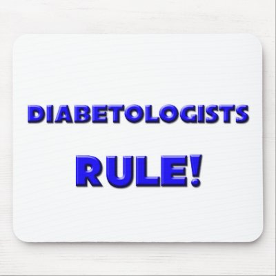 Diabetologists Rule! Mouse Pad by professions