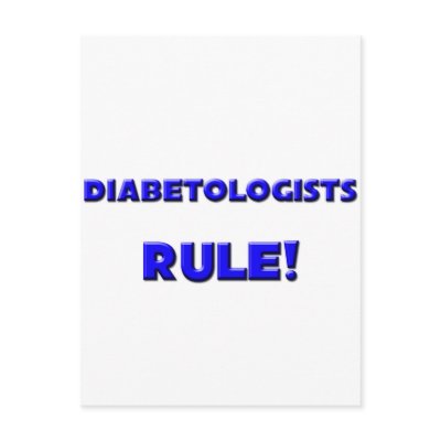 Diabetologists Rule! Post Card by professions