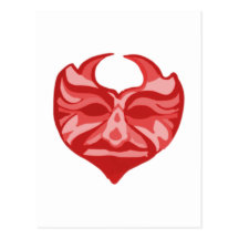 Diable masque devil masques cartes postales