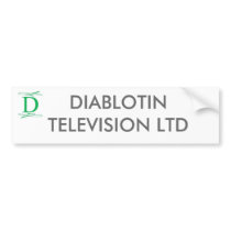 DIABLOTIN TELEVISION LTD BUMPER STICKERS
