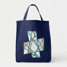 Diagonal Crosses Motif Bag