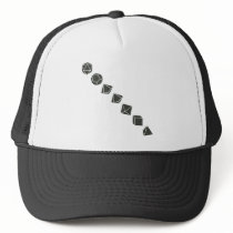 Diagonal Dice (Dark) Trucker Hats