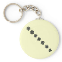 Diagonal Dice (Dark) Keychains