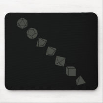 Diagonal Dice (Dark) Mouse Pads