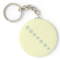 Diagonal Dice (Light) Key Chains