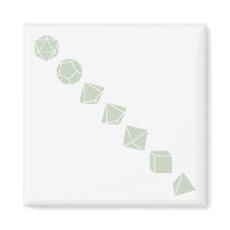 Diagonal Dice (Light) Fridge Magnets