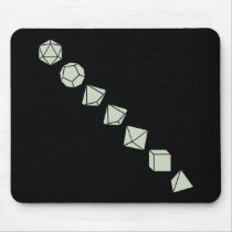 Diagonal Dice (Light) Mousepads