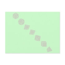 Diagonal Dice (Light) Postcard