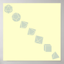 Diagonal Dice (Light) Print