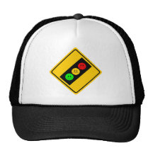 Diagonal Moody Stoplight Ahead Trucker Hat