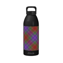Diagonal Rainbow Plaid Water Bottle