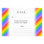 Diagonal Rainbow Stripes Pattern. Announcement