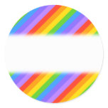 Diagonal Rainbow Stripes Pattern. stickers