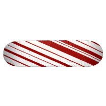 Diagonal Stripe ~ Maroon Skateboard