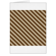 Diagonal Stripes 2 - Khaki and Dark Brown Cards