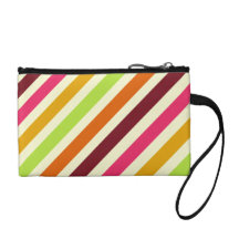Diagonal Stripes Coin Purse