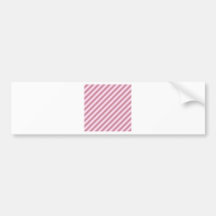 Diagonal Stripes - Pink Lace and Puce Bumper Sticker