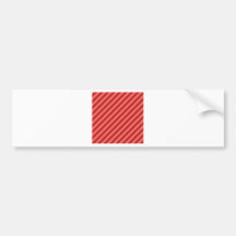 Diagonal Stripes - Red 1-Pastel Red and Firebrick Bumper Sticker