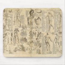 Diagramme anatomique de Cyclopaedia 1728 Tapis De Souris