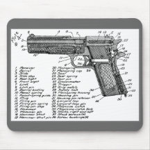 Diagramme d'arme à feu tapis de souris