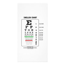Diagramme de Snellen (essai médical d'acuité visue Cartes De Vœux Avec Photo