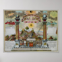 Diagramme maçonnique II Affiches