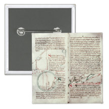 Diagrams of measurements and text (vellum) pin