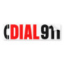 Dial 911 Police Sticker 2 Bumper Sticker
