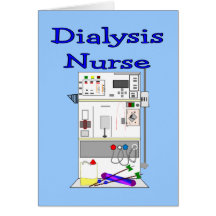 Dialysis Nurse Gifts-Unique Machine Design Greeting Cards