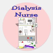 Dialysis Nurse Gifts-Unique Machine Design Stickers