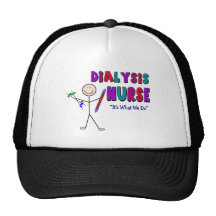 Dialysis Nurse Stick Person Design Hat