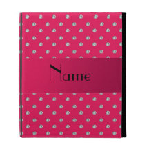 Diamants roses nommés personnalisés coque iPad