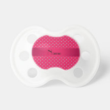 Diamants roses nommés personnalisés tétines pour bébé