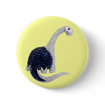 Diamond and Emerald Dinosaur Pins