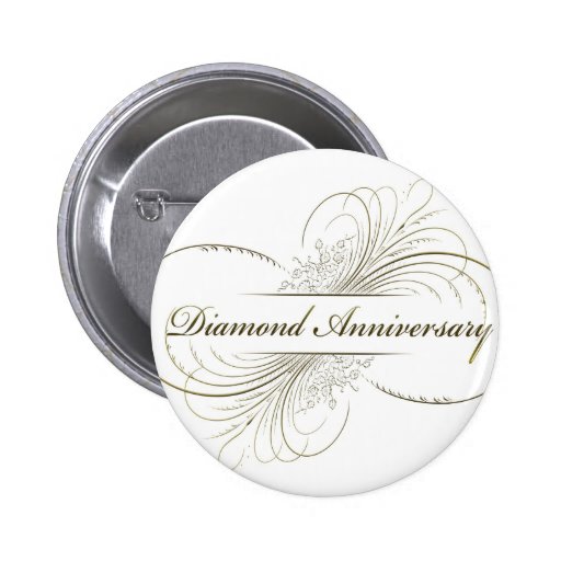 Diamond anniversary button