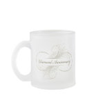 Diamond anniversary coffee mug